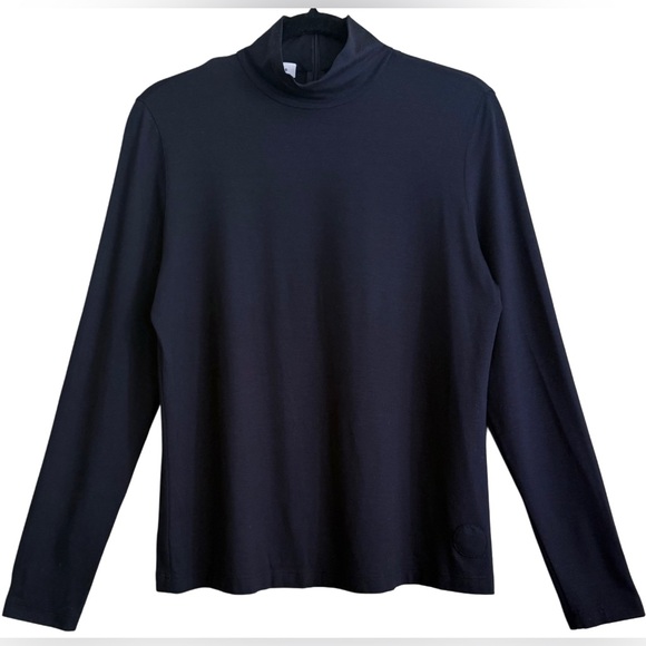 AKRIS Punto Preppy Business Casual Lightweight Soft Stretchy Mock Neck Top 14 - Picture 5 of 11